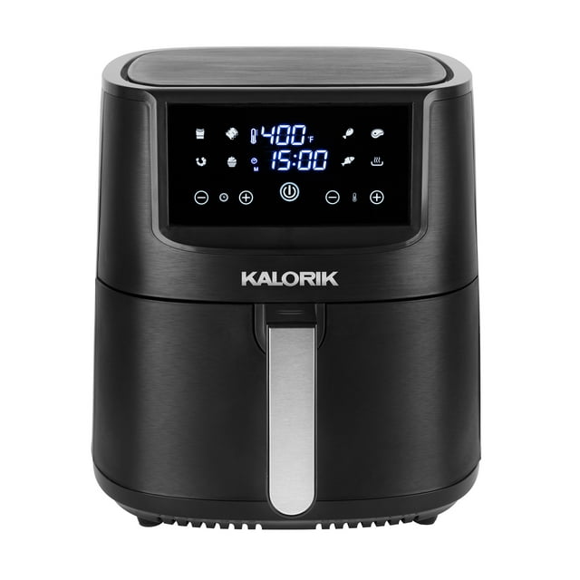 Kalorik® 8 Qt Digital Touchscreen Air Fryer with Trivet, Black FT 51503 BK