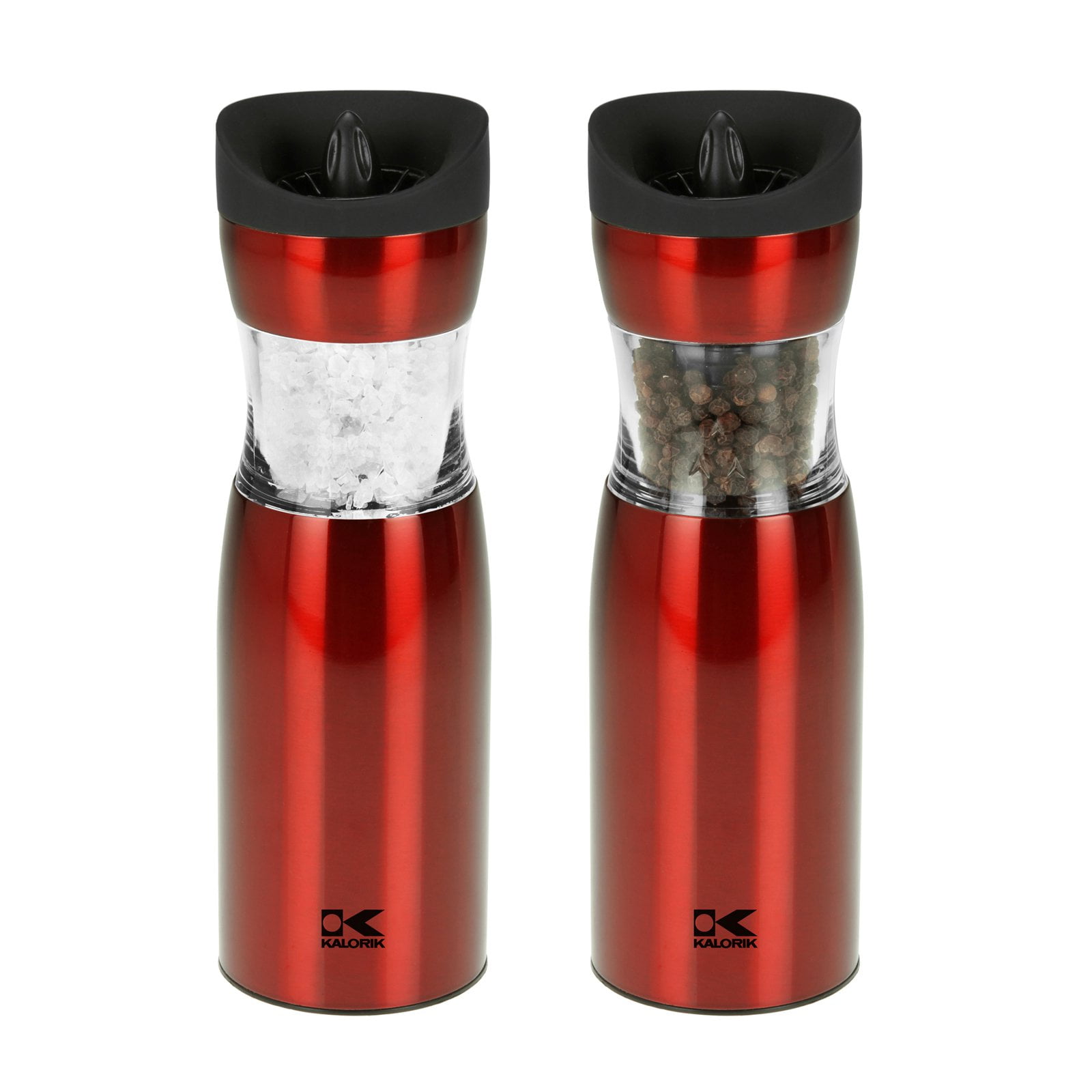 Kalorik Kalorik Red Gravity Salt and Pepper Grinder Set
