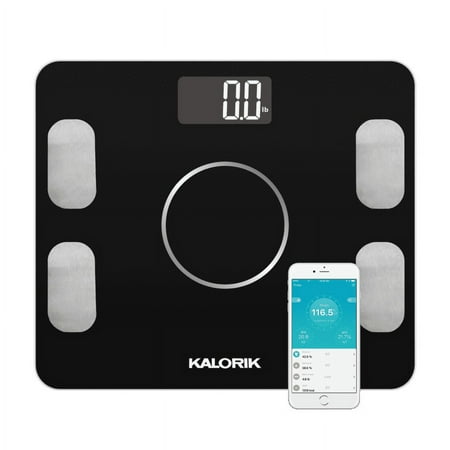 Kalorik Home Smart Electronic Body Analysis Scale, Black EBS 42573 BK