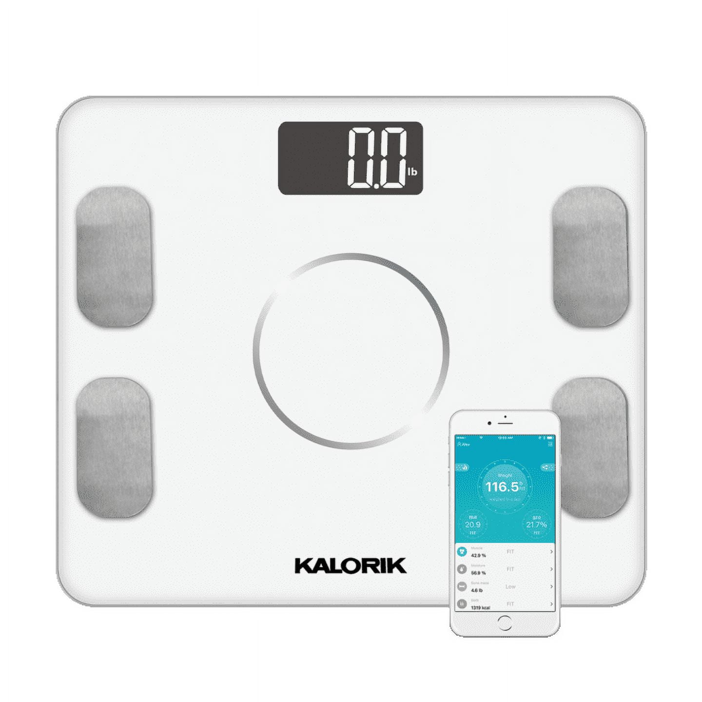 Kalorik Home Smart Electronic Body Analysis Scale, White EBS 42573