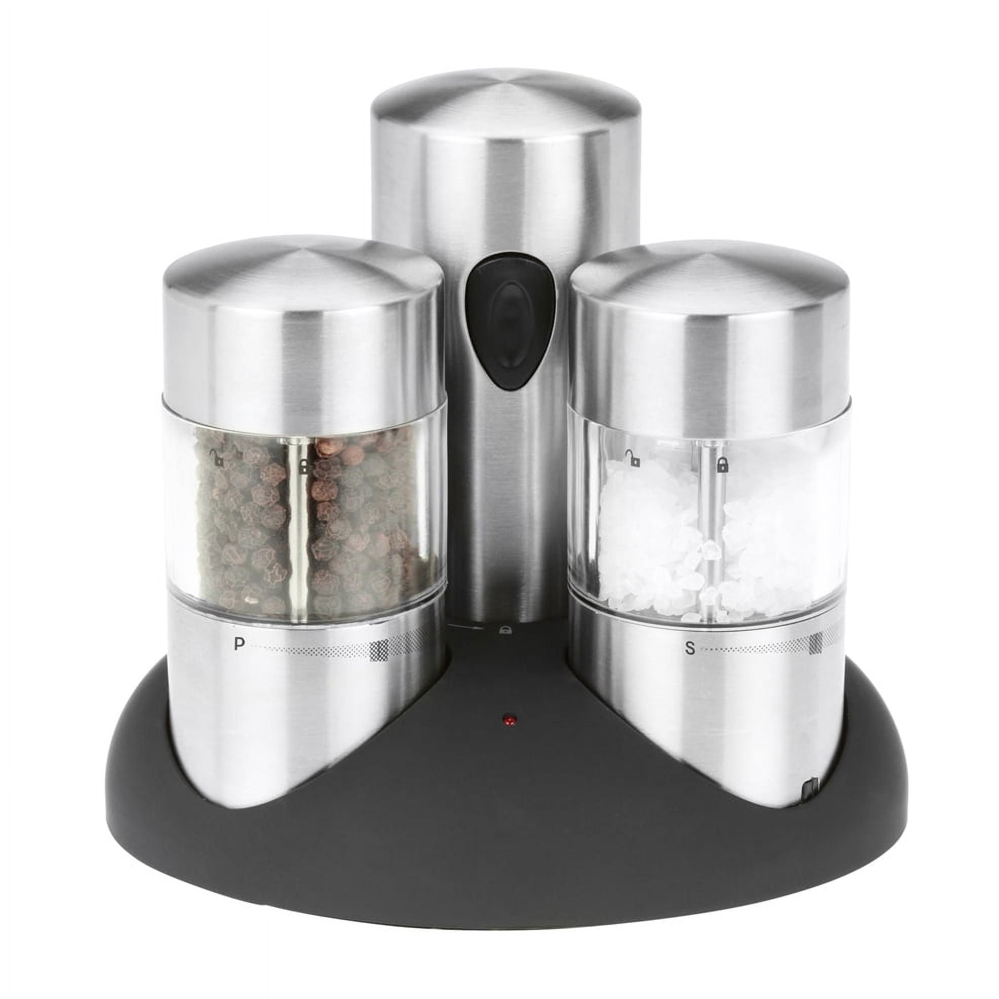 Kalorik Stainless Steel Automatic Gravity Salt and Pepper Grinder Set  Kalorik Color: Silver - Yahoo Shopping