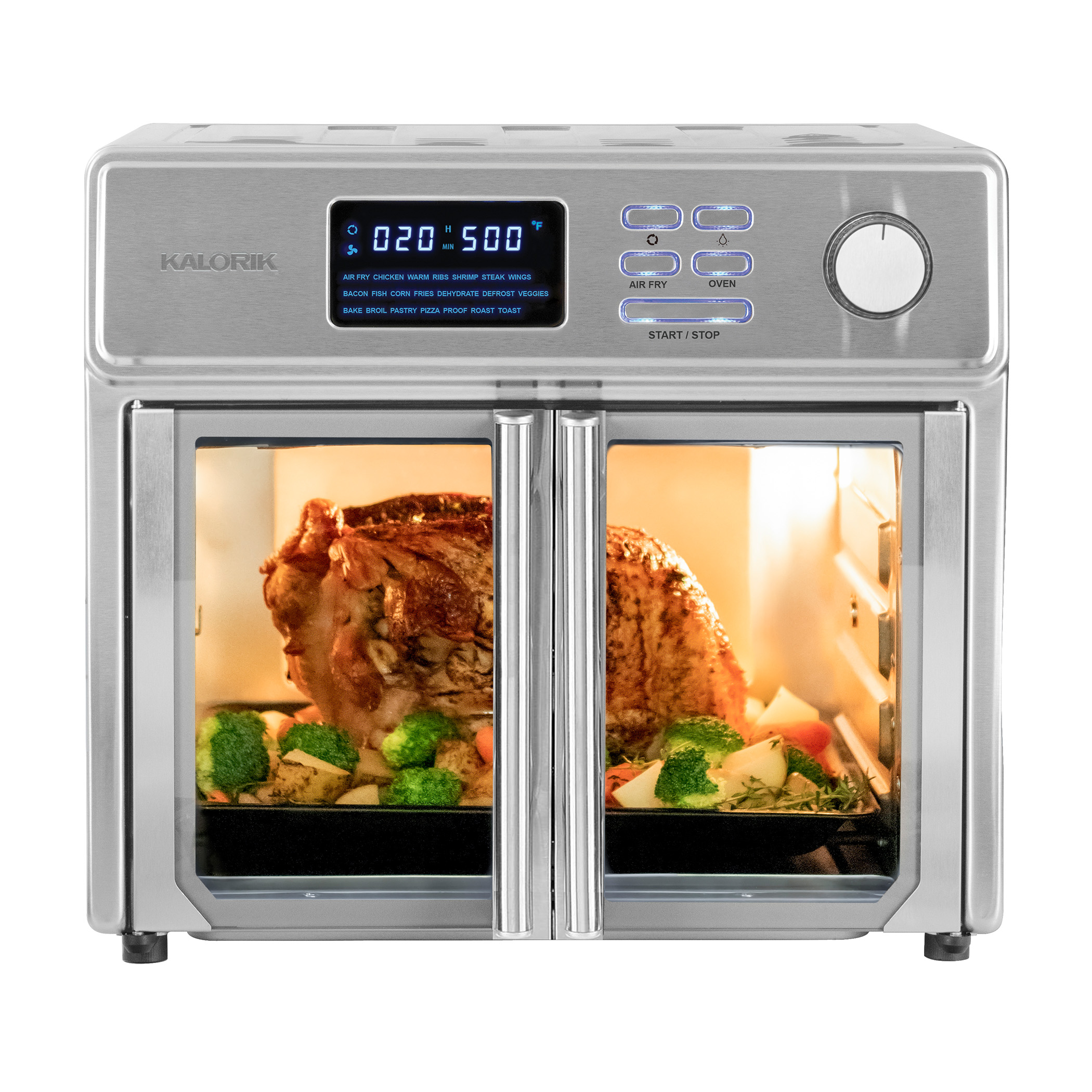 Oster 22 Pound 18 Quart Stainless Steel Roaster Oven with Removable Buffet Server