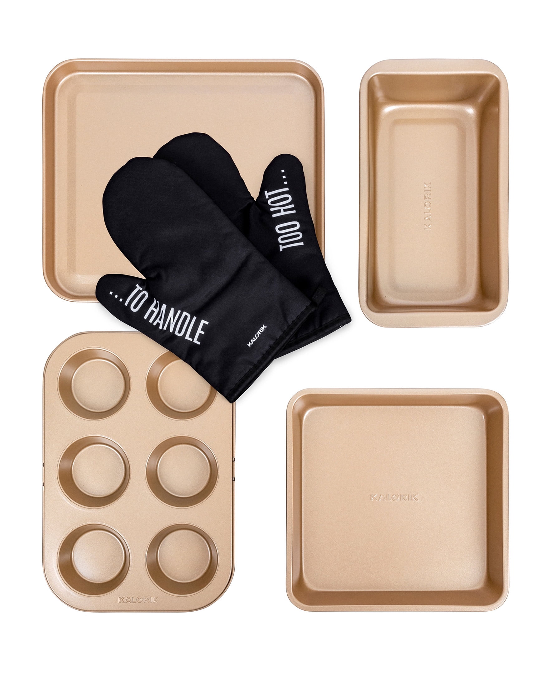 Bronze Non-Stick 6-Piece Carbon Steel Baking Set