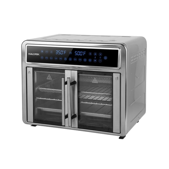 Kalorik MAXX Flex Trio 26 Quart Air Fryer Oven with Tri-Flex Technology, Turbo MAXX Airflow, Touch Digital Controls, in Stainless Steel (AFO 52295 SS)