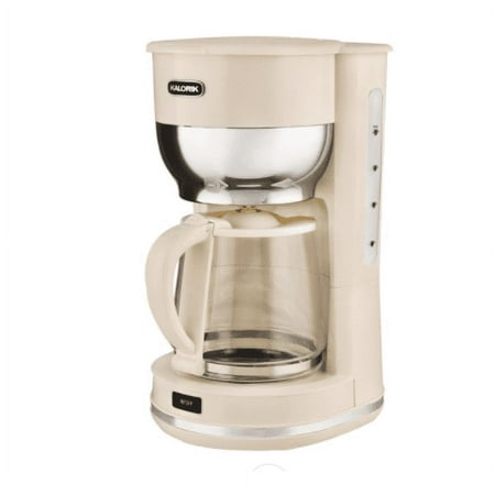 Kalorik Mid-Century 10 Cup Retro Coffee Maker, Cream