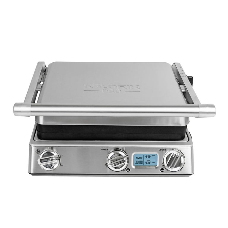 Best Buy: Breville the Smart Grill Indoor BBQ Grill and Sandwich Press  Brushed Stainless Steel BGR820XL