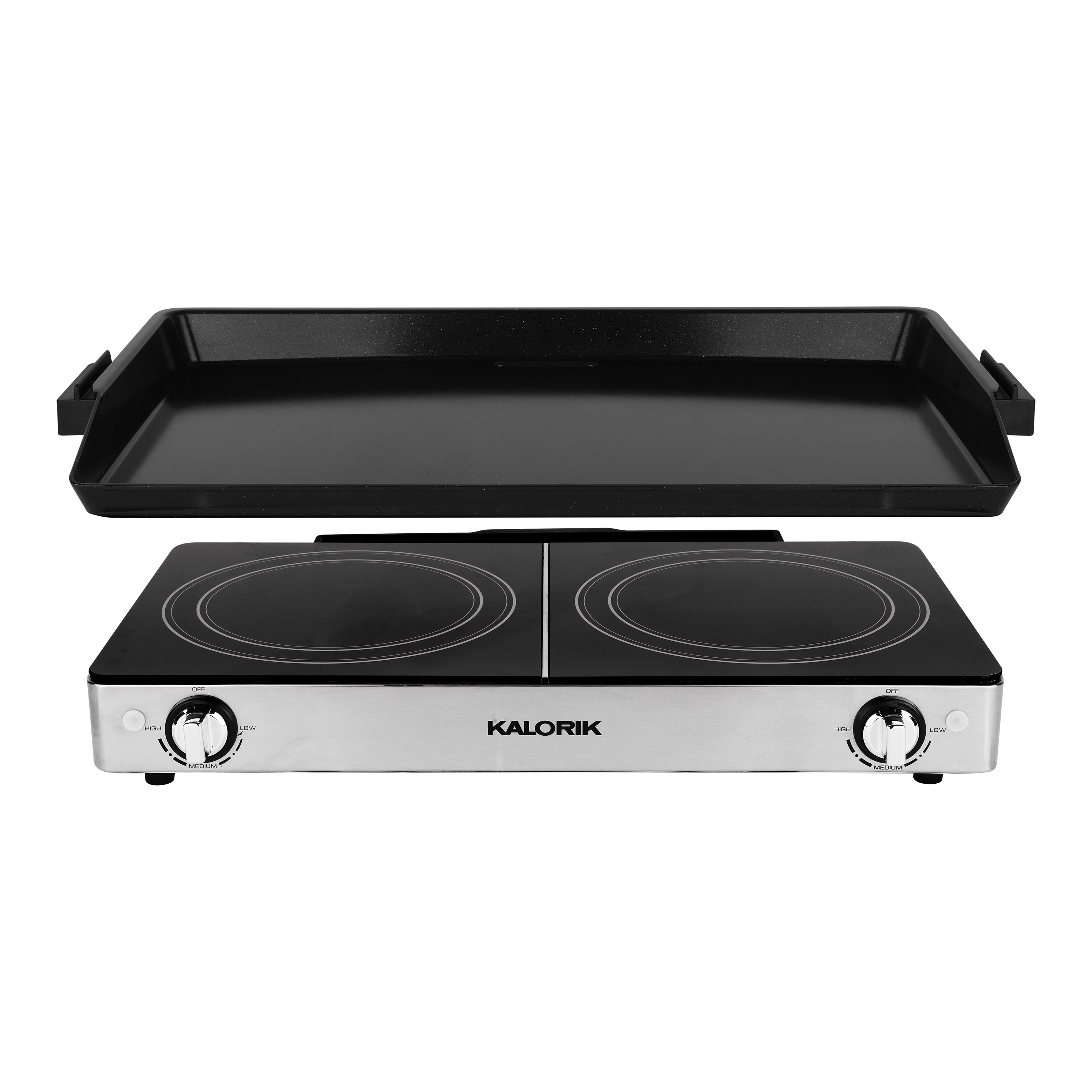  NUWAVE Flex Precision Induction Cooktop, 10.25” Shatter-Proof  Ceramic Glass, 6.5” Heating Coil, 45 Temps from 100°F to 500°F, 3 Wattage  Settings 600, 900 & 1300 Watts, 9” Duralon Ceramic Pan Included: Home &  Kitchen