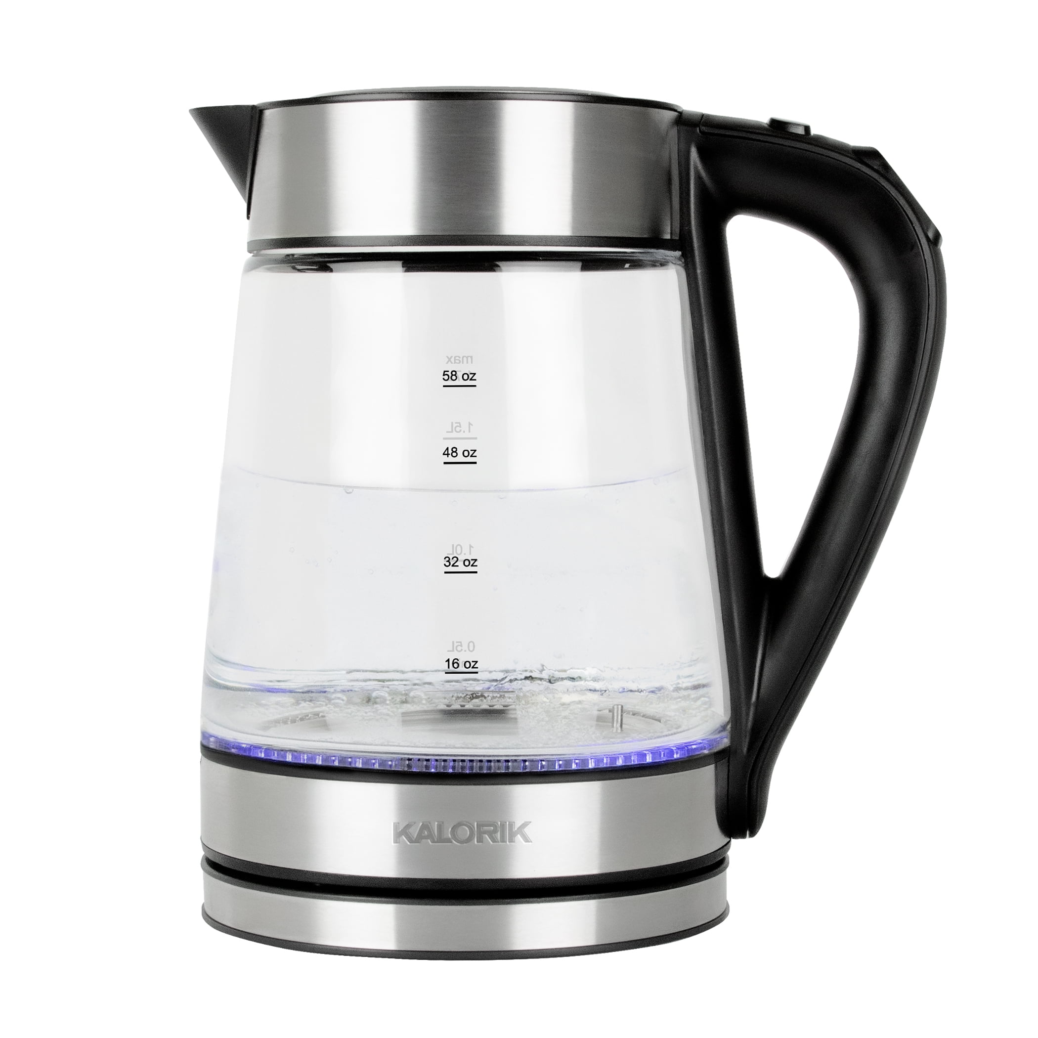 Kalorik 1.7L Stainless Steel Rapid Boil Electric Kettle with Blue LED -  Stone's Home Centers