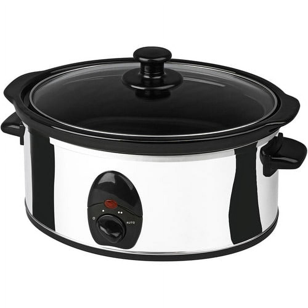 Kalorik Slow Cooker 8-Quart Stainless steel Oval Slow Cooker in the Slow  Cookers department at