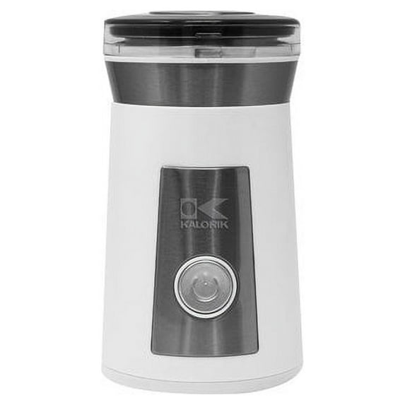 Kalorik White and Stainless Steel Coffee and Herb Grinder