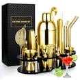 thumbnail image 1 of Biemlerfn 25-Piece Cocktail Shaker Set, Mixology Bartender Kit with Acrylic Stand Stainless Steel Bar Tools, Full Bartender Accessories and Recipe Book, 1 of 9