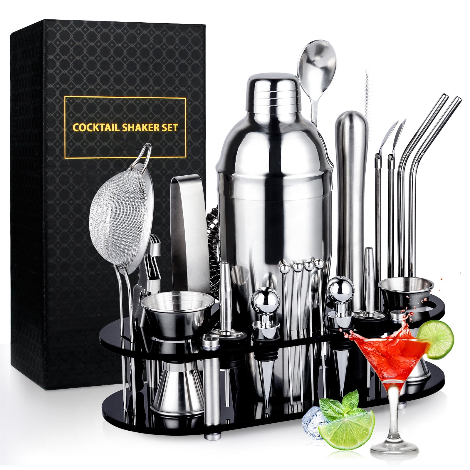 550Ml Cocktail Shaker Boston Shaker Rvs Barman Wij... - Vicedeal