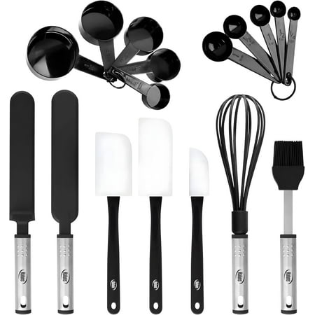 Kaluns 17 Pcs Baking Supplies Set – Non-Stick Baking Utensils – Heat Resistant Baking Sets & Kitchen Essentials with Spatulas and Cooking Utensils