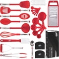 Kaluns 35 Pcs Kitchen Utensils Set - Nonstick Heat Resistant Nylon ...
