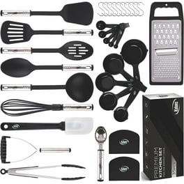 Paris Hilton 7-Piece Cooking Utensils Set, Silicone and Stainless