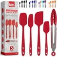 thumbnail image 1 of Kaluns 5-Pc Silicone Spatula Set Kitchen Utensils & Spatulas for Nonstick Cookware, 1 of 7