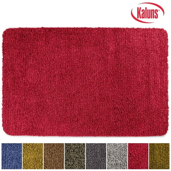 Kaluns Front Door Mat, Super Absorbent Non Slip Door Mat with PVC Waterproof Backing, Machine Washable Door Rugs for Entryway (20x30 Pink)