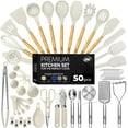 thumbnail image 1 of Kaluns Kitchen Utensils Set, 50 Piece Silicone And Stainless Steel Cooking Utensils, Dishwasher Safe and Heat Resistant Kitchen Tools, 1 of 9
