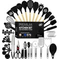 thumbnail image 1 of Kaluns Kitchen Utensils Set, 50 Piece Silicone And Stainless Steel Cooking Utensils, Dishwasher Safe and Heat Resistant Kitchen Tools, 1 of 8