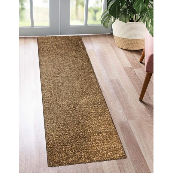 Kaluns Runner Rug, Hallway Runner, Super Absorbent, Non Slip PVC Waterproof Backing, Machine Washable (2'x6' Runner, Brown)