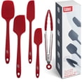 thumbnail image 1 of Kaluns Silicone Spatula, 4 Piece Rubber Spatula Set, Heat Resistant Non-Stick Kitchen Tools, 1 of 10