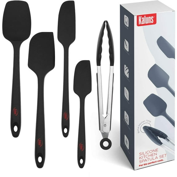 Kaluns Silicone Spatula, 4 Piece Rubber Spatula Set, Heat Resistant Non-Stick Kitchen Tools