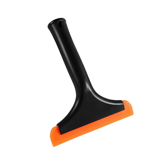 Kalyrart Small Silicone Window Squeegee, 5.9 Inch Car Windshield Water Blade Squeegee with Non-Slip Handle, All-Purpose Cleaning Squeegee for Car Windshield, Window, Mirror (Black)