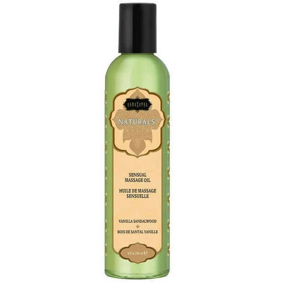 Naturals Massage Oil - Vanilla Sandalwood  8 Fl. Oz.