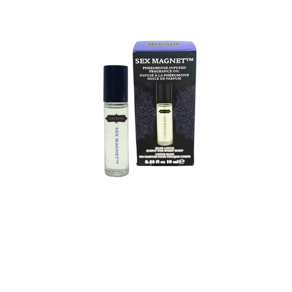 Kama Sutra Blue Lotus Roll-on Pheromone Infused Perfume Cologne with Pure Blue Lotus Oil - Unisex for Men and Women - TSA Ready 10ml 0.33 fl oz