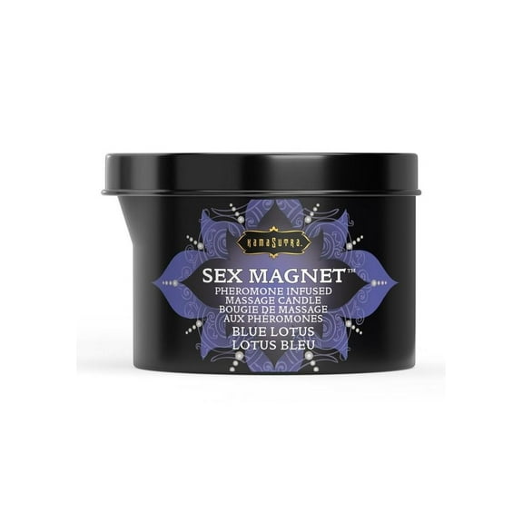 Sex Magnet Blue Lotus Pheromone Massage Candle 6oz