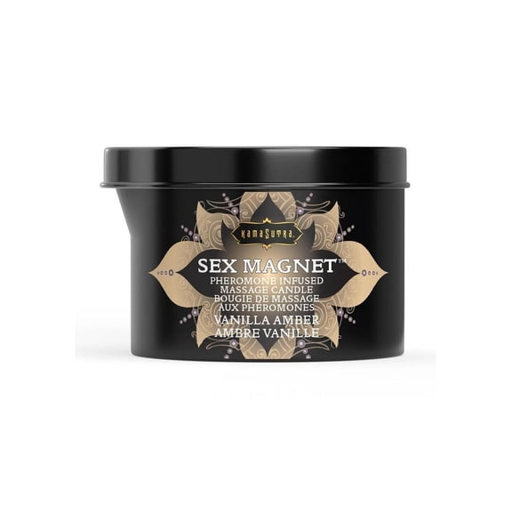 Kama Sutra Sex Magnet Pheromone Massage Candle - 6oz - Vanilla