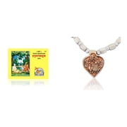 Kamada Combination of Shri Hanuman Bahuk holy book and exquisite radha krishna pan Tulsi basil mala,Spritual Pendant Necklace for Women and Men
