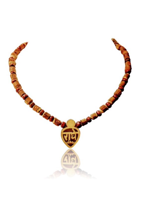 Radha krishnaTulsi bead Necklace pendant