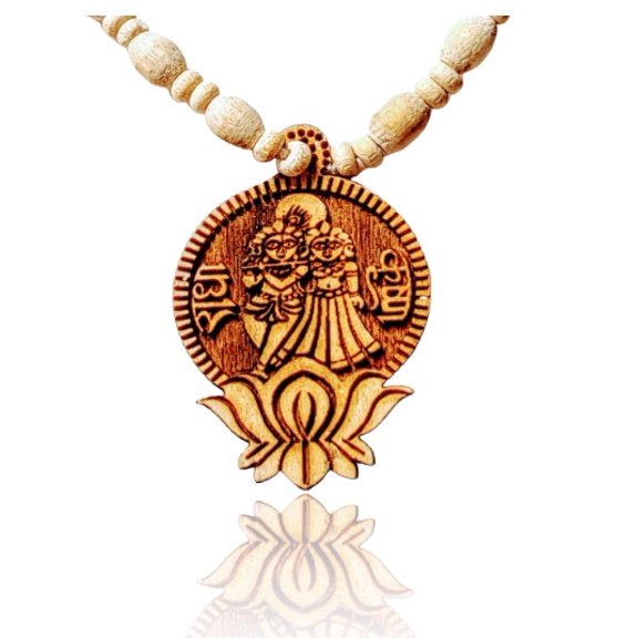 Kamada Creations Radha krishnaTulsi bead Necklace pendant
