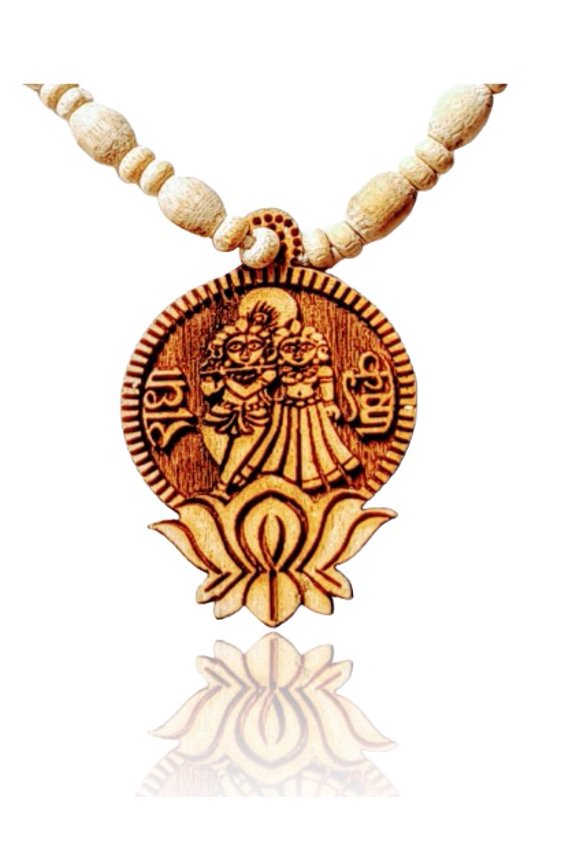 Radha krishnaTulsi bead Necklace pendant