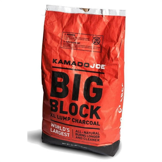 Kamado Joe All Natural Big Block Argentinian XL Premium Lump Charcoal, 20 Pounds