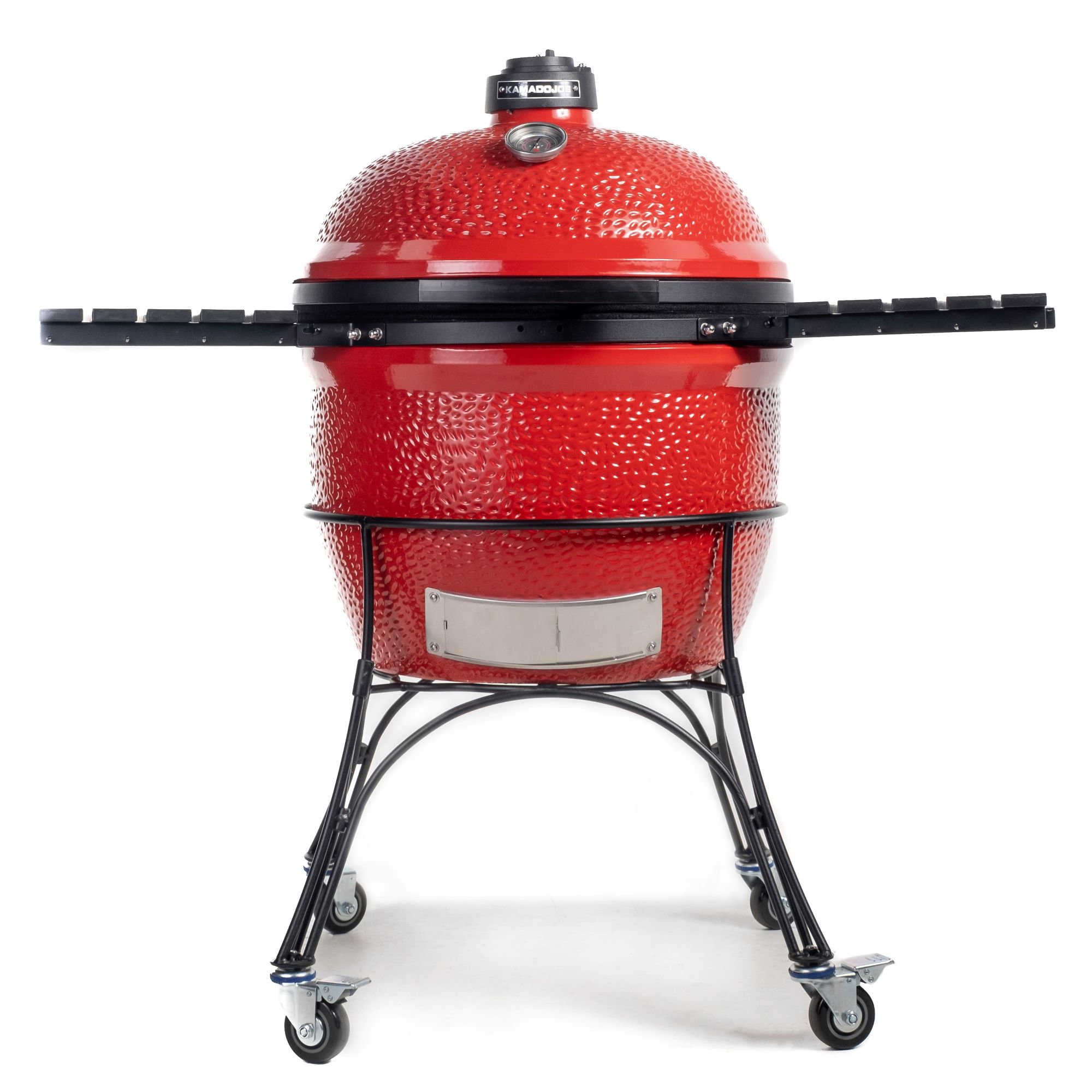 Kamado Joe Big Joe I 24 in. Charcoal Grill in Red with Cart, Side Shelves, Grill Gripper, and Ash Tool - image 1 of 12