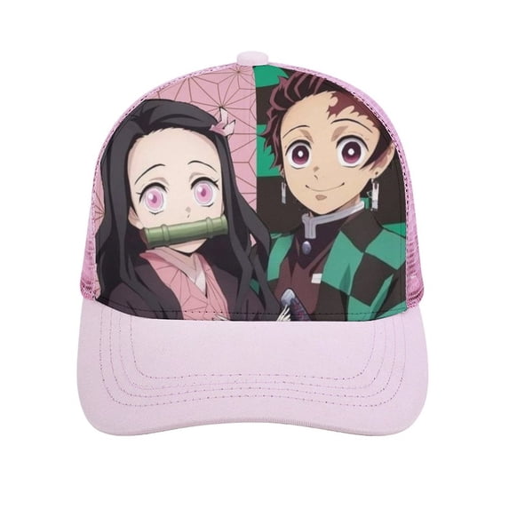Kamado Nezuko Adult Baseball Cap Adjustable Sun Visor Hat Prints Trucker Hats Skull Cap Headwear for Men Women