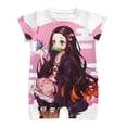thumbnail image 1 of Kamado Nezuko Baby Romper Short Sleeve Bodysuits Soft Rompers Summer Clothes One-Piece Jumpsuits Outfits 0-3M, 1 of 7