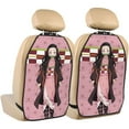 thumbnail image 1 of Kamado Nezuko Car Seat Back Protector 2 Pcs Anti-Kick Storage Mat For Car Seats Auto Seat Back Covers, 1 of 9