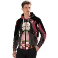 thumbnail image 1 of Kamado Nezuko Jacket Casual Oversized Hoodie Stylish Zipper Hooded Sweatshirt Warm Loose Outerwear 4XL, 1 of 8