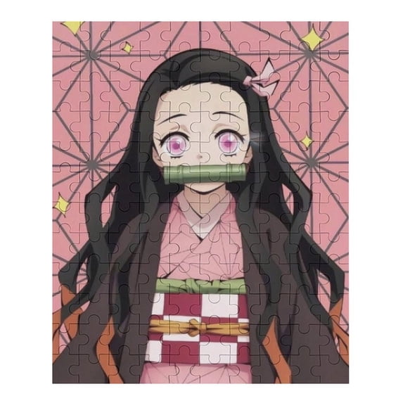 Kamado Nezuko Jigsaw Puzzle, Wood Puzzles Adult, 70 PCS Jigsaw Puzzle Perfect for Game Nights