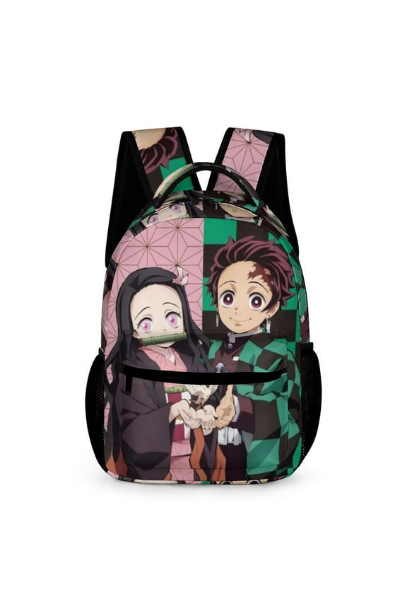 Kamado Nezuko Shoulder Backpack Casual Rucksack Bookbag Lightweight Prints Daypack