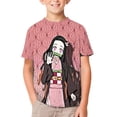 thumbnail image 1 of Kamado Nezuko Kids Short Sleeve Tee Shirt Novelty Crewneck T-Shirts Unisex Summer Blouse Tops for Boys Girls 130CM, 1 of 8