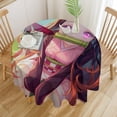thumbnail image 1 of Kamado Nezuko Round Tablecloth Print Decorative Table Cover Washable Table Cloths for Dining Party Picnic 60x60in, 1 of 8
