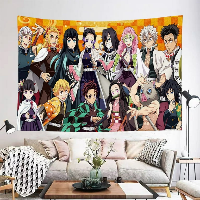 Kamado Nezuko Tapestry Japanese Manga Cartoon Anime Poster for Girls and Boys in Room 02 70.86x59.05inch Walmart