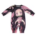 thumbnail image 1 of Kamado Nezuko Unisex Baby Boy Girl Rompers Long Sleeve Infant Jumpsuits Babies' Outfits Fall Winter Clothes 9-12M, 1 of 5