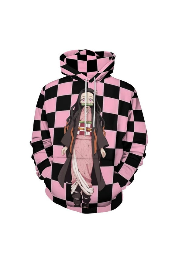 Kamado Nezuko Unisex Sweatshirts Loose Pullover Sweater Hooded Hoodie 3D Printing Jacket Winter Fall Clothes 4XL