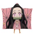 thumbnail image 1 of Kamado Nezuko Wearable Blanket Cloak Arctic Velvet Hooded Blanket Soft Fuzzy Hoodie Blanket Cape for Adults Kids 40"x50", 1 of 8