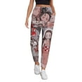 thumbnail image 1 of Kamado Nezuko Women's Jogger Track Pants Print Drawstring Lounge Sweatpants Casual Trousers for Yoga, Workout L, 1 of 7